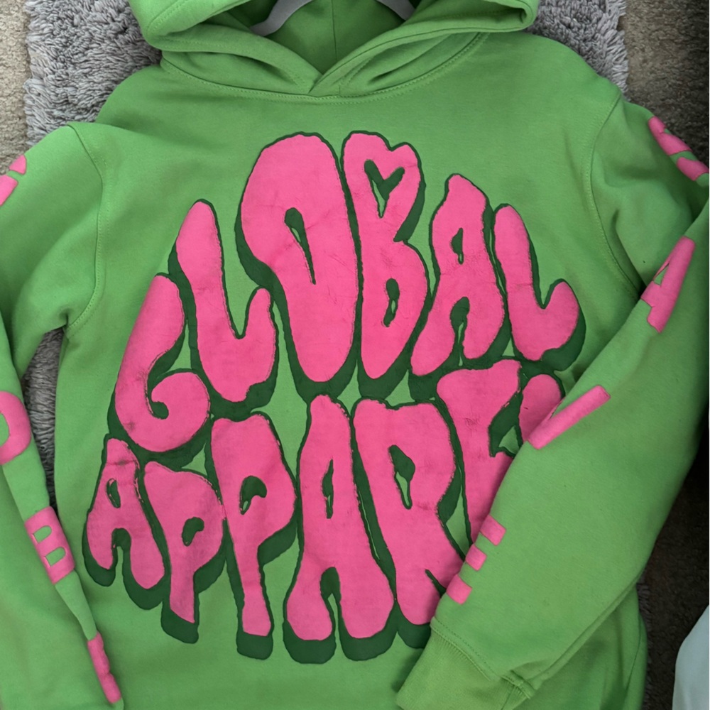 Sold Green and Pink Women's Sweater